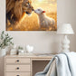 the Lion and Lamb Wall Art Canvas, John 10:11