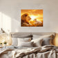 In His Presence There is Peace, Lion & Lamb, Wall Art Canvas